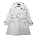日本然リトテ-古着オンライン-PENDLETON トレンチコート 10 ホワイト コットン ベルト付き-PENDLETON Coat 10 White Cotton Belted