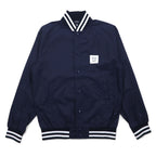 Flip The Script Libre Line Varsity Jacket M Navy Nylon Back Logo Print