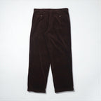 Eddie Bauer 90年代 2タック ワイド コーデュロイパンツ スラックス XL ブラウン 太畝 ダブルカフス