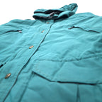 Columbia 90s Insulated Mountain Parka, Medium, Green, Polyester, TECHNICLOTH, Waterproof, Thinslate, Padding, Drawcord, Detachable Hood