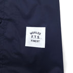 Flip The Script Libre Line Varsity Jacket M Navy Nylon Back Logo Print
