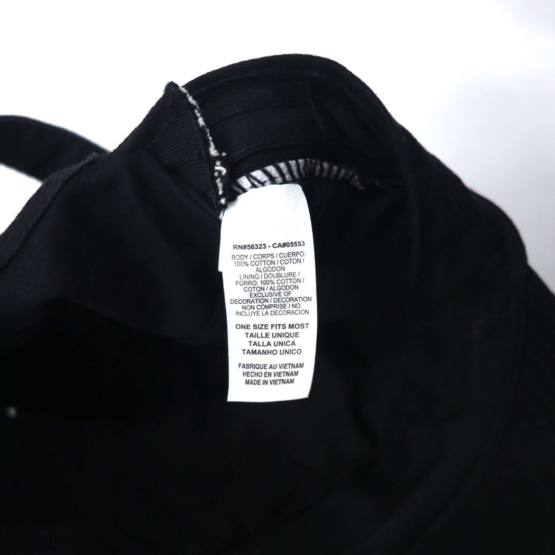 NIKE Swoosh Logo Embroidered Baseball Cap ONE Black Cotton