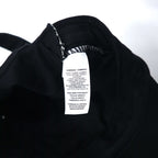 NIKE Swoosh Logo Embroidered Baseball Cap ONE Black Cotton