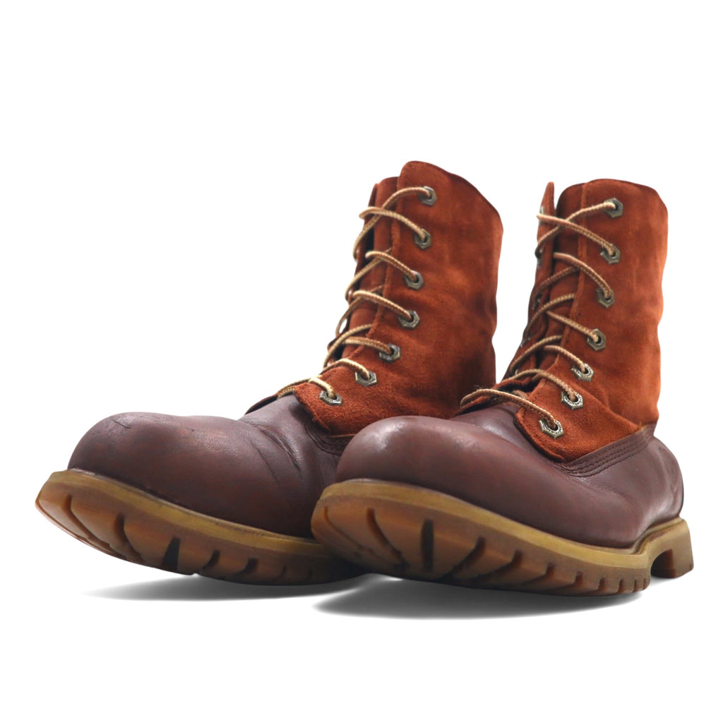 TIMBERLAND ワークブーツ 24.5cm ブラウン レザー スエード WATERPROOF 防水
