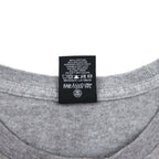 STUSSY Chanel Logo Print T-Shirt, Size Small, Gray Cotton, Made in Mexico