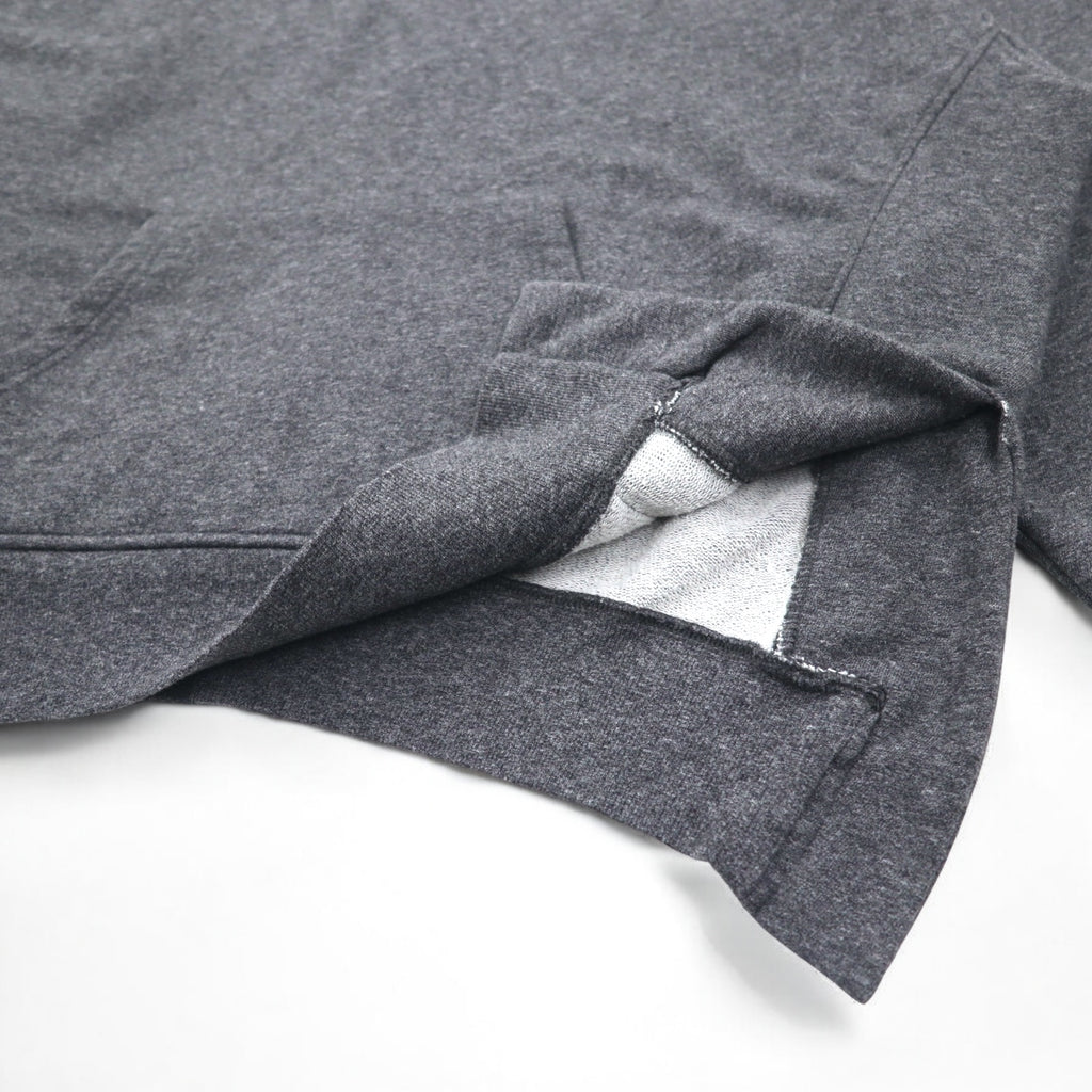 mnml Side Slit Pullover Hoodie XL Gray Front Pocket ESSENTIAL HOODIE M2017-H137