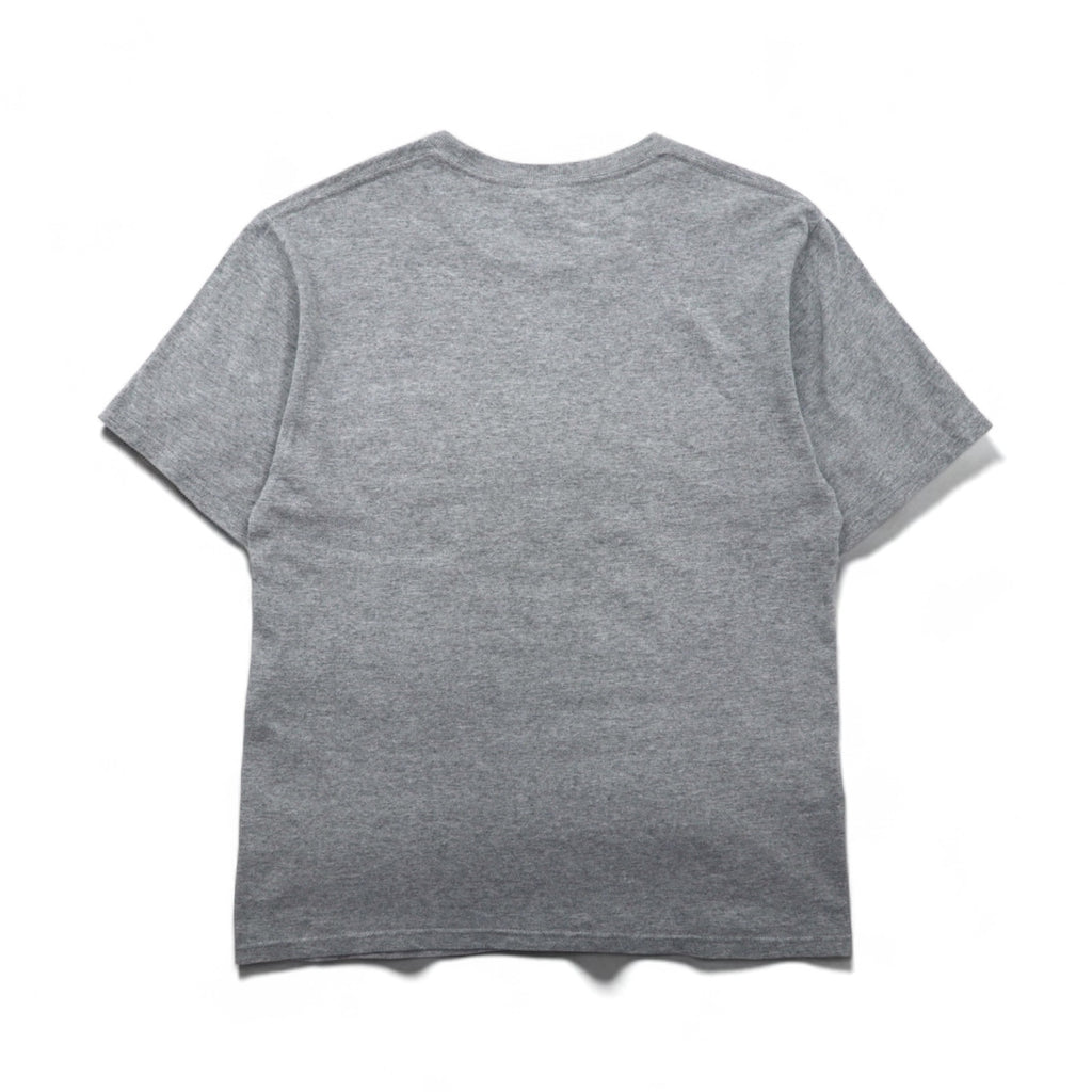 STUSSY Chanel Logo Print T-Shirt, Size Small, Gray Cotton, Made in Mexico