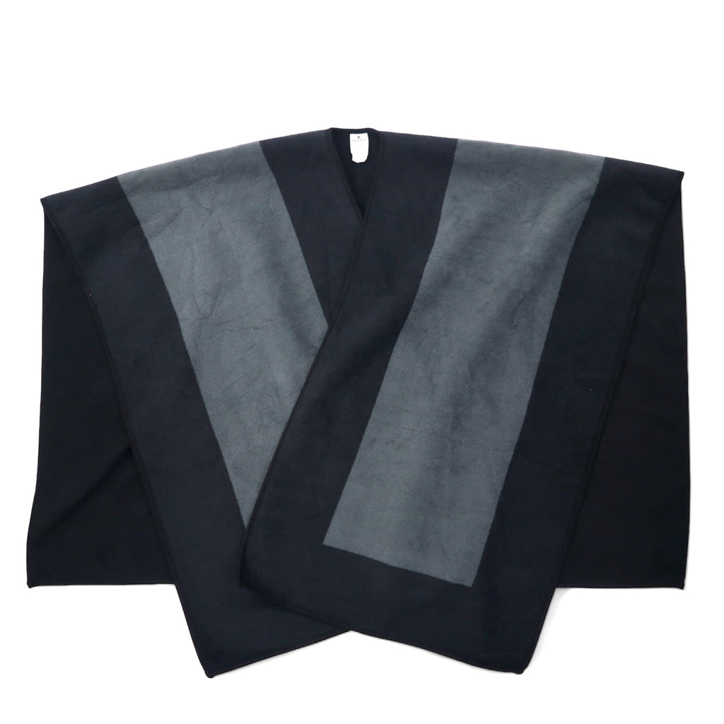 日本然リトテ-古着オンライン-WOOLRICH フリース ポンチョ ケープ ONE ブラック ポリエステル リバーシブル-WOOLRICH fleece poncho cape ONE black polyester reversible