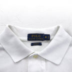 POLO RALPH LAUREN Gradient Color Polo Shirt M White Blue Cotton Small Pony Embroidery