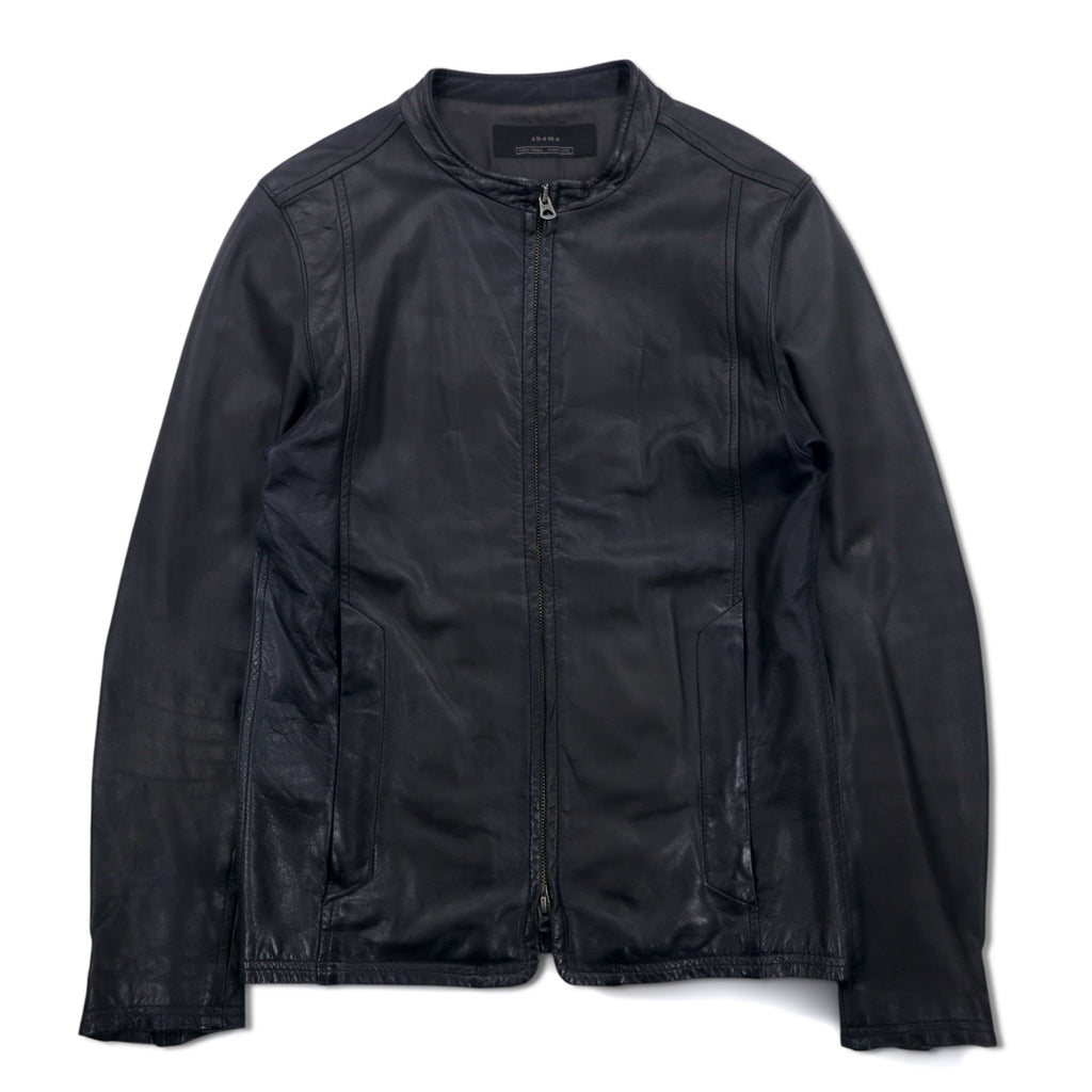 shama Double Zip Single Rider's Jacket M Black Cowhide Leather SMNU-SR1 Made in Japan