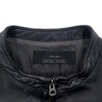 shama Double Zip Single Rider's Jacket M Black Cowhide Leather SMNU-SR1 Made in Japan