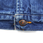 Wrangler 90s Authentic Western Denim Jacket, Size L, Indigo, Corduroy Collar, Blanket Liner, 74270PW