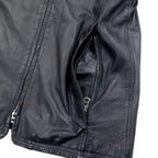 shama Double Zip Single Rider's Jacket M Black Cowhide Leather SMNU-SR1 Made in Japan