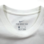 Nike Swoosh Logo Print T-Shirt, XL, White Cotton, AR5005-101, Unused