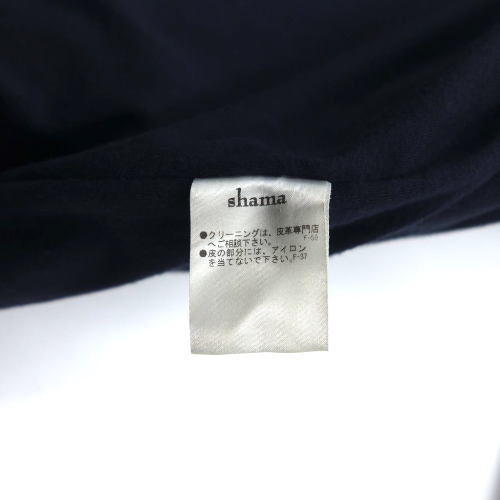 shama Double Zip Single Rider's Jacket M Black Cowhide Leather SMNU-SR1 Made in Japan