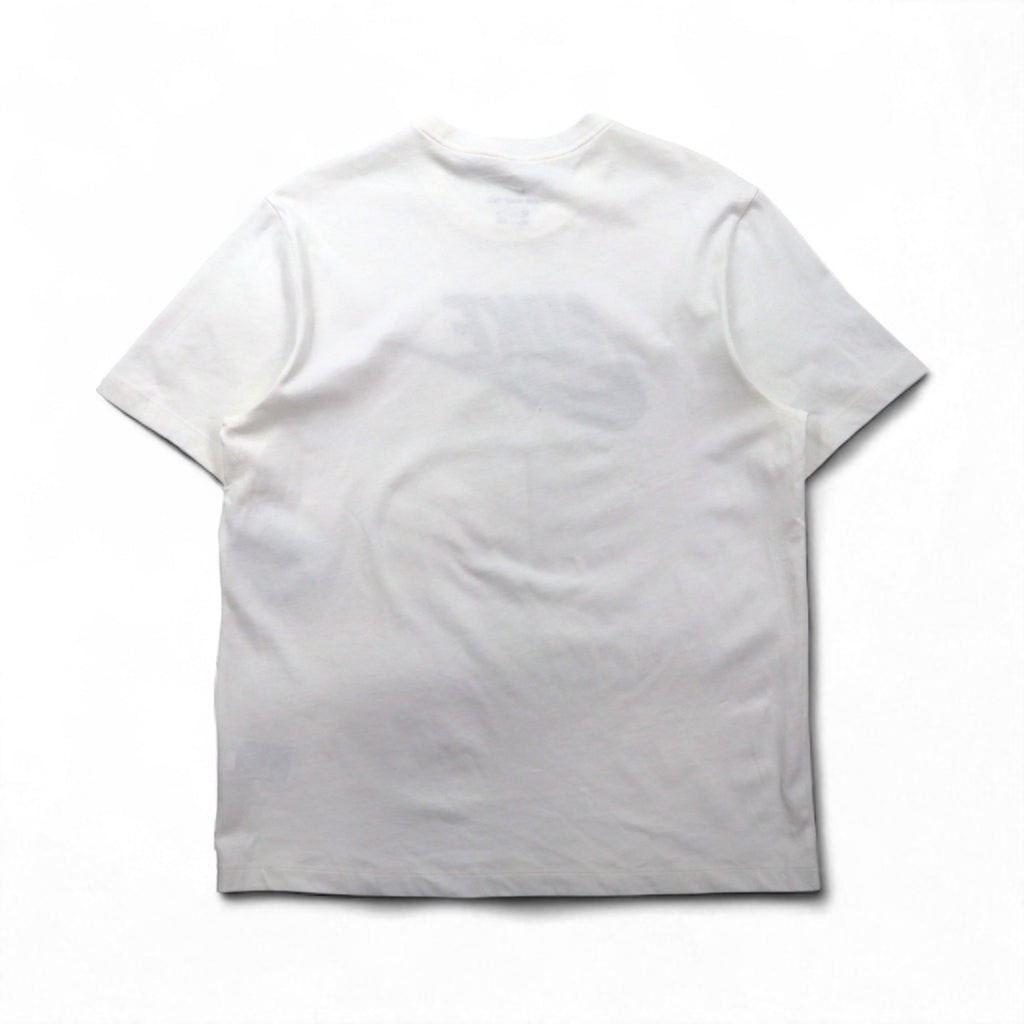 Nike Swoosh Logo Print T-Shirt, XL, White Cotton, AR5005-101, Unused