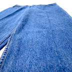 Levi's Made in Canada 90s Orange Tab 634 Baggy Tapered Denim Pants Size 34 Blue Cotton Zipper Fly Button Back 212
