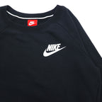 NIKE Crew Neck Sweatshirt XS Black Cotton Rally Crew Sweatshirt AJ7360-010