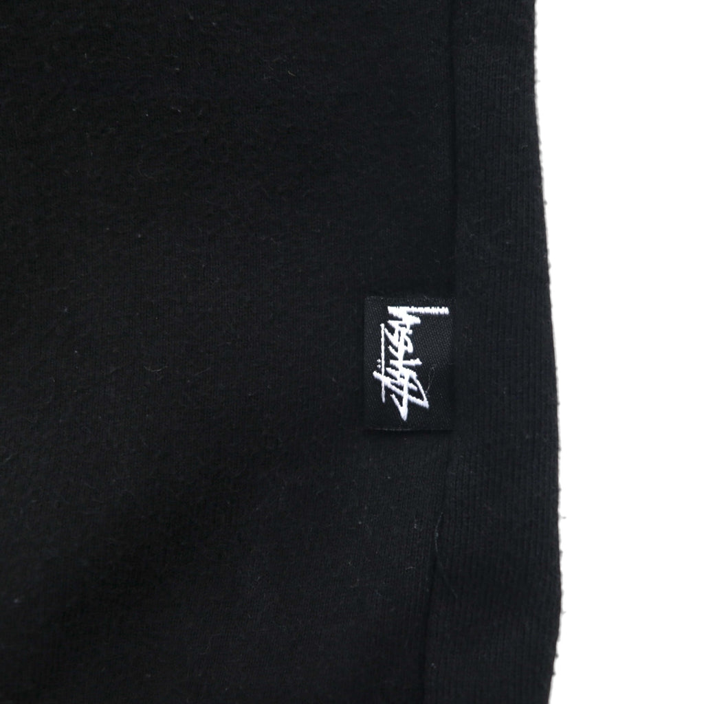 STUSSY World Tour Crew Neck Sweatshirt, Size L, Black, 5 Major Cities