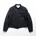 THE Mongolian Chops CANDY RIDER LEATHER Leather Rider Jacket, Size M, Black Cowhide