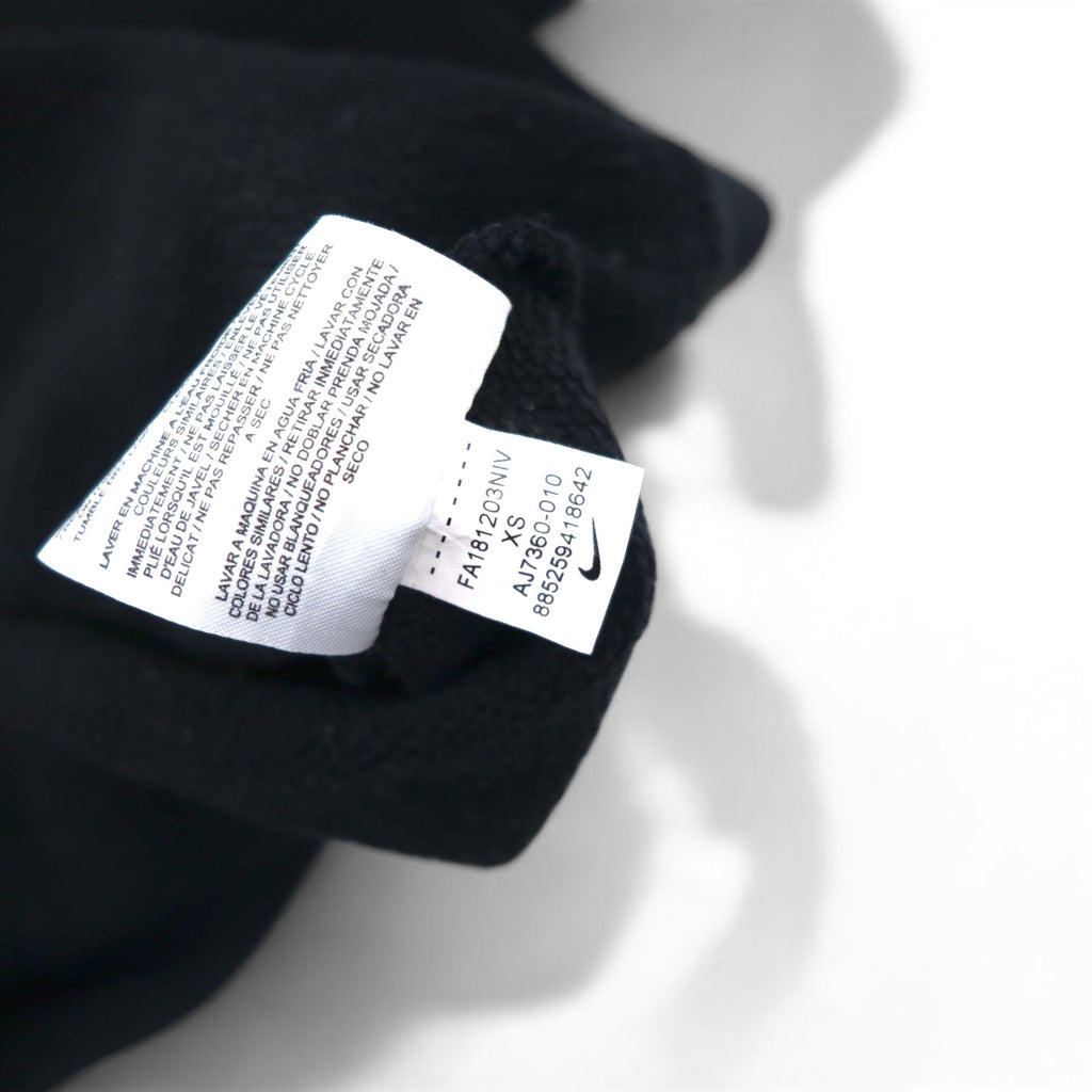 NIKE Crew Neck Sweatshirt XS Black Cotton Rally Crew Sweatshirt AJ7360-010