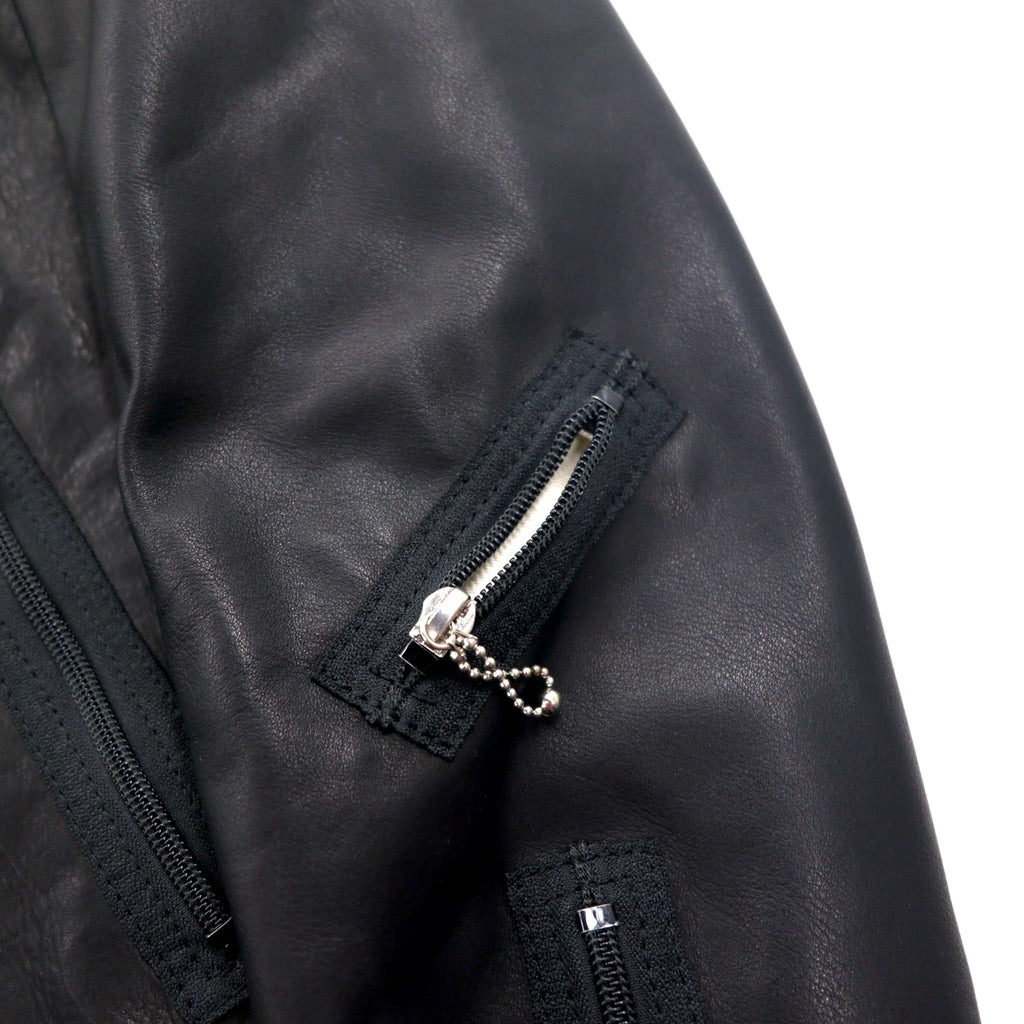 THE Mongolian Chops CANDY RIDER LEATHER Leather Rider Jacket, Size M, Black Cowhide