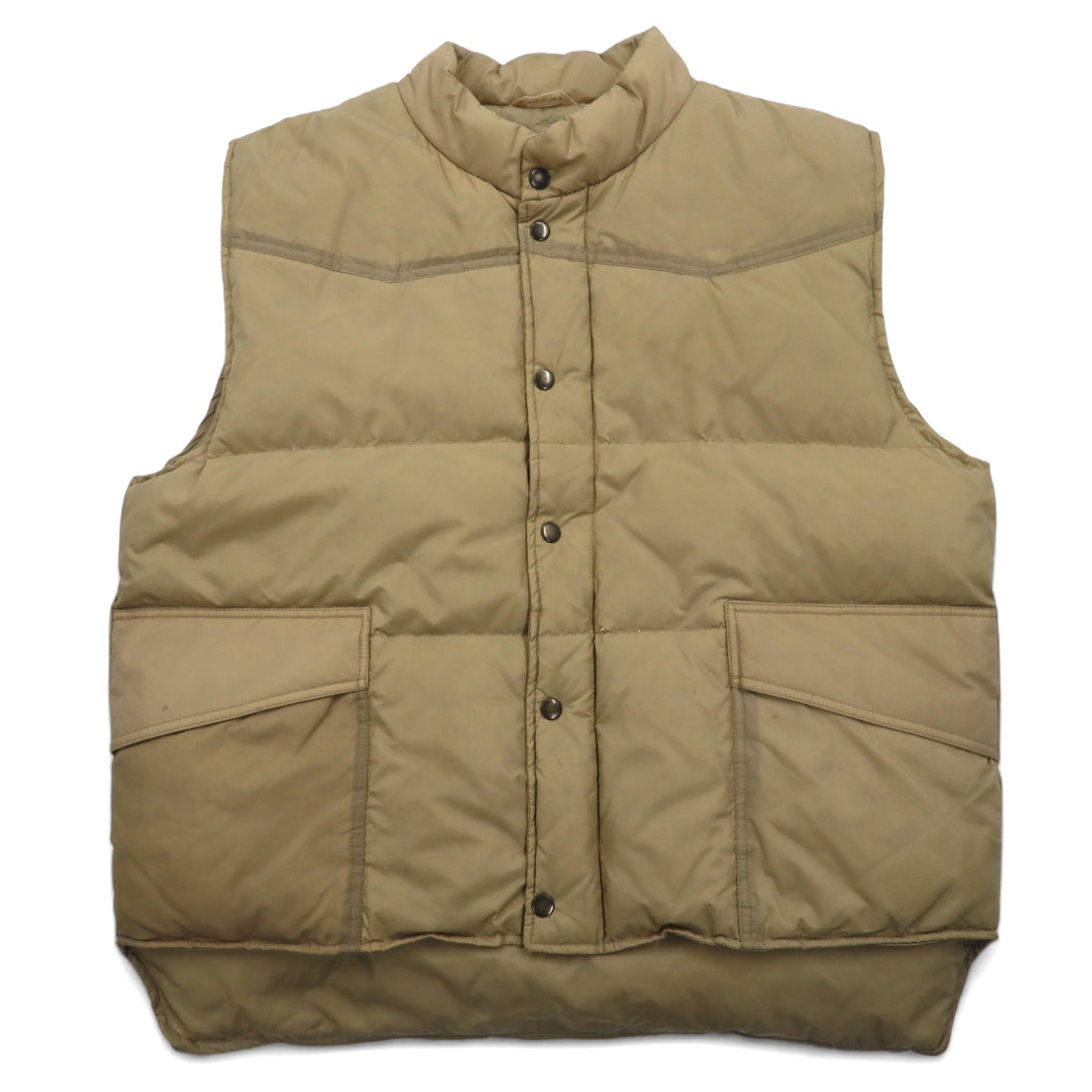 90s REDHEAD Western Down Vest L Beige Nylon