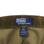Polo Ralph Lauren 90年代 2タック ワイド コーデュロイパンツ スラックス XL カーキ POLO CORDS
