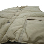 90s REDHEAD Western Down Vest L Beige Nylon