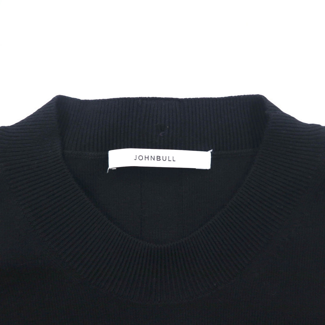 JOHNBULL Back Button Mock Neck Knit Sweater FREE Black ZC502 194-0077