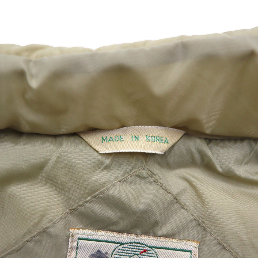 90s REDHEAD Western Down Vest L Beige Nylon