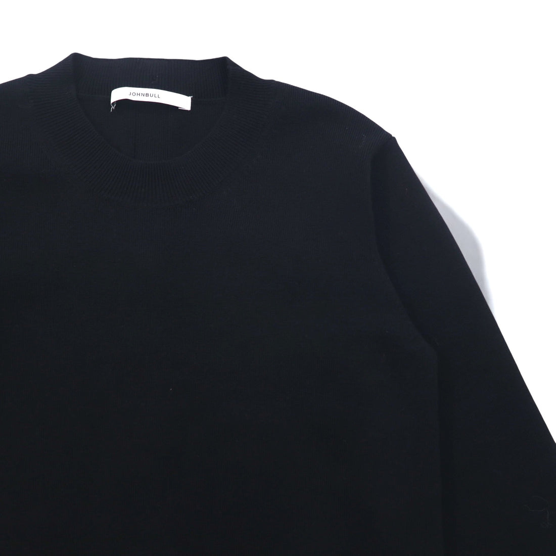 JOHNBULL Back Button Mock Neck Knit Sweater FREE Black ZC502 194-0077