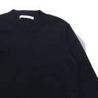 JOHNBULL Back Button Mock Neck Knit Sweater FREE Black ZC502 194-0077