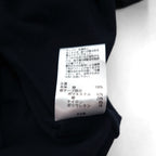 OPENING CEREMONY Ribbed Logo Cropped T-Shirt, Size Small, Navy, Cotton, Made in Japan