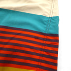 Patagonia Wavefarer Board Shorts, Size L, Multicolor Striped Nylon, 86557
