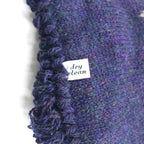 PENDLETON USA made Nordic virgin wool scarf navy PURE VIRGIN WOOL SHETLAND