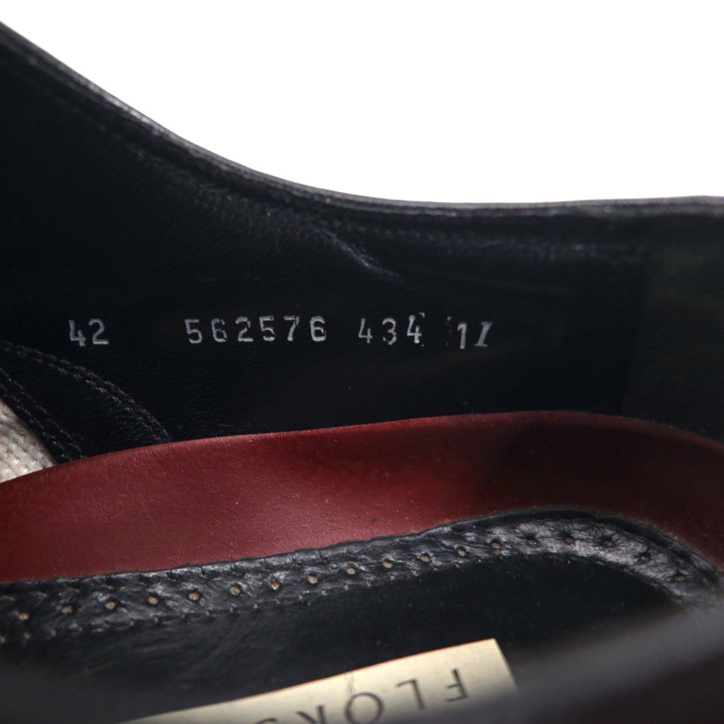 FLORSHEIM Wingtip Full Brogue Dress Shoes, Size 28cm, Bordeaux Leather with Medallion Detail, 562576 434