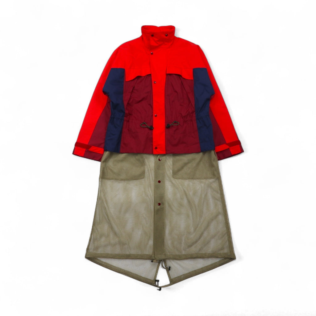 TOGA VIRILIS Nylon Gear Docking Jacket, Size M, Red, Mesh Layered, TV91-FA324, Made in Japan