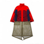 TOGA VIRILIS Nylon Gear Docking Jacket, Size M, Red, Mesh Layered, TV91-FA324, Made in Japan