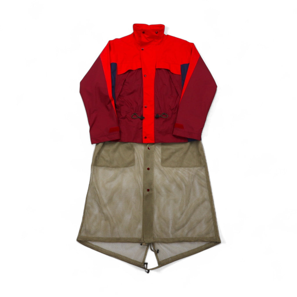 TOGA VIRILIS Nylon Gear Docking Jacket, Size M, Red, Mesh Layered, TV91-FA324, Made in Japan