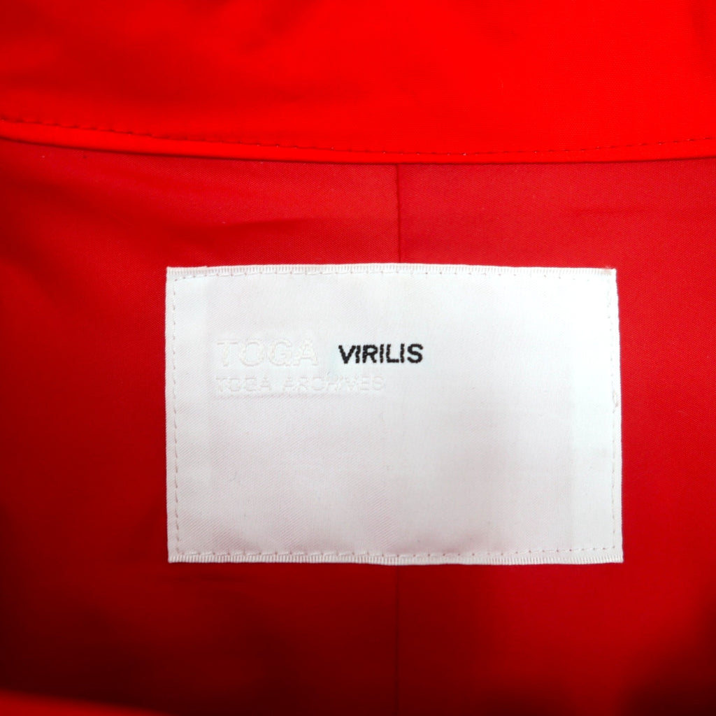 TOGA VIRILIS Nylon Gear Docking Jacket, Size M, Red, Mesh Layered, TV91-FA324, Made in Japan
