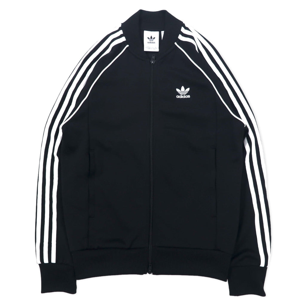 日本然リトテ-古着オンライン-adidas originals ATP型 3ストライプ トラックジャケット ジャージ S ブラック ポリエステル トレフォイルロゴ ダブルジップ SST TT CW1256-adidas originals ATP Type 3 Striped Track Jacket Jersey S Black Polyester Trefoil Logo Double Zip SST TT CW1256