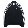 日本然リトテ-古着オンライン-adidas originals ATP型 3ストライプ トラックジャケット ジャージ S ブラック ポリエステル トレフォイルロゴ ダブルジップ SST TT CW1256-adidas originals ATP Type 3 Striped Track Jacket Jersey S Black Polyester Trefoil Logo Double Zip SST TT CW1256