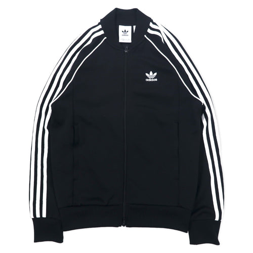 日本然リトテ-古着オンライン-adidas originals ATP型 3ストライプ トラックジャケット ジャージ S ブラック ポリエステル トレフォイルロゴ ダブルジップ SST TT CW1256-adidas originals ATP Type 3 Striped Track Jacket Jersey S Black Polyester Trefoil Logo Double Zip SST TT CW1256