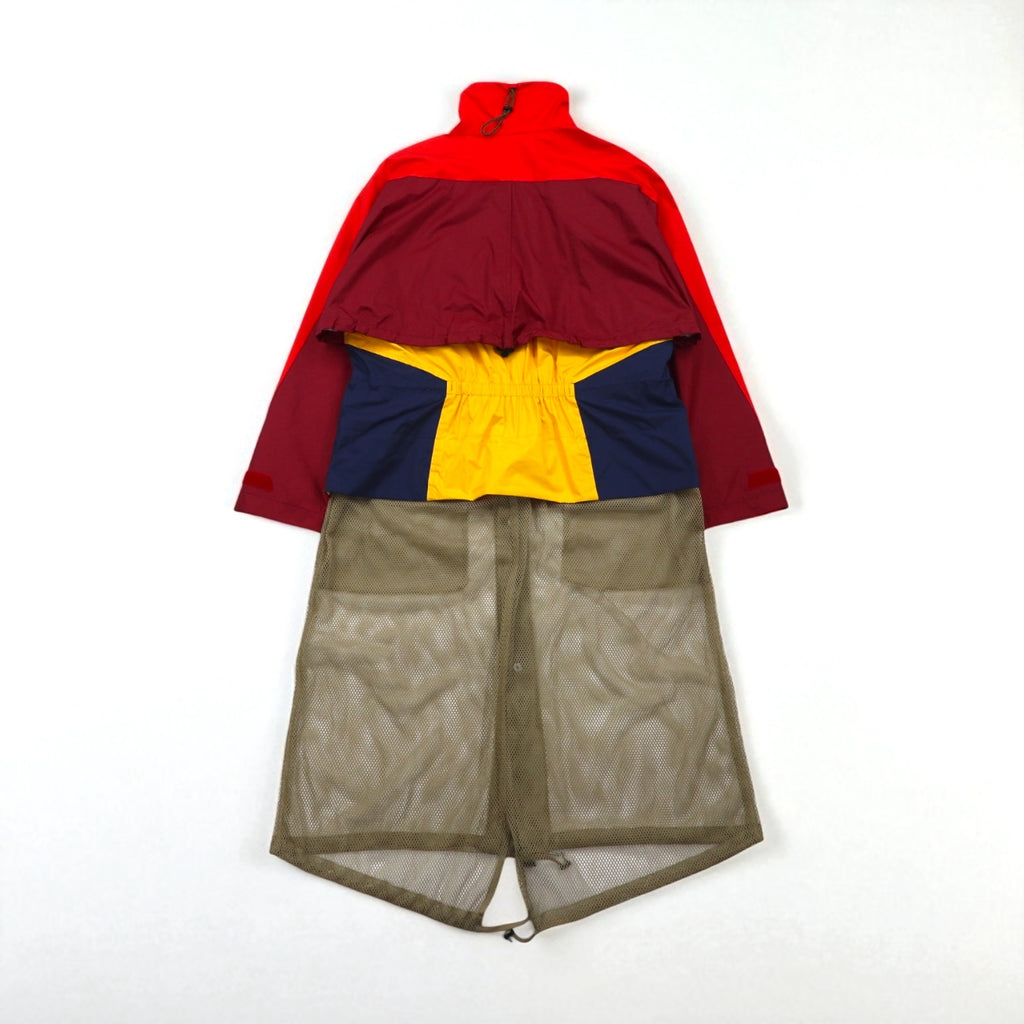 TOGA VIRILIS Nylon Gear Docking Jacket, Size M, Red, Mesh Layered, TV91-FA324, Made in Japan
