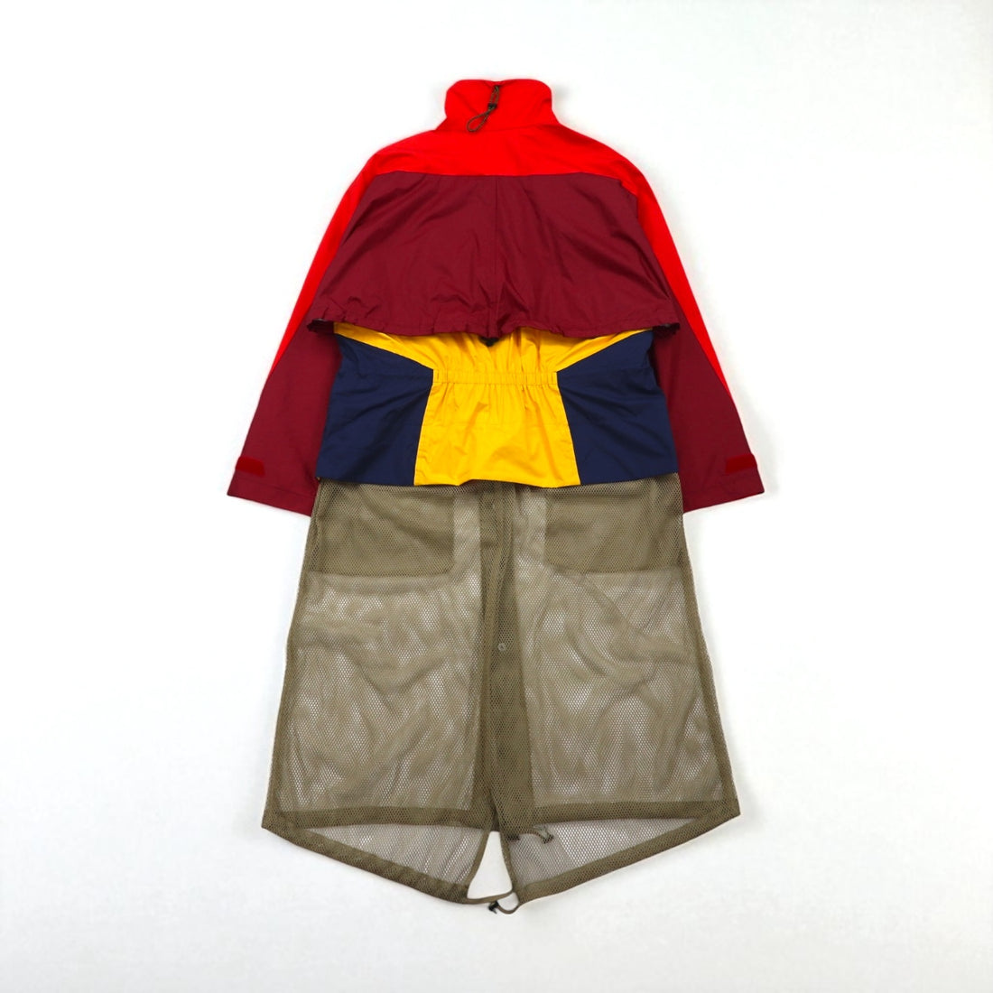 TOGA VIRILIS Nylon Gear Docking Jacket, Size M, Red, Mesh Layered, TV91-FA324, Made in Japan