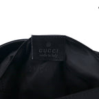 GUCCI Made in Italy Shoulder Bag Sacoche Black Nylon Logo Plate 019・0335 002058