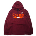 日本然リトテ-古着オンライン-NIKEドライフィット プルオーバーパーカー XL ボルドー ポリエステル VT フットボール HOKIES-Nike Dry Fit Pullover HOODIE XL Bordeaux Poliester VT Football HOKIES