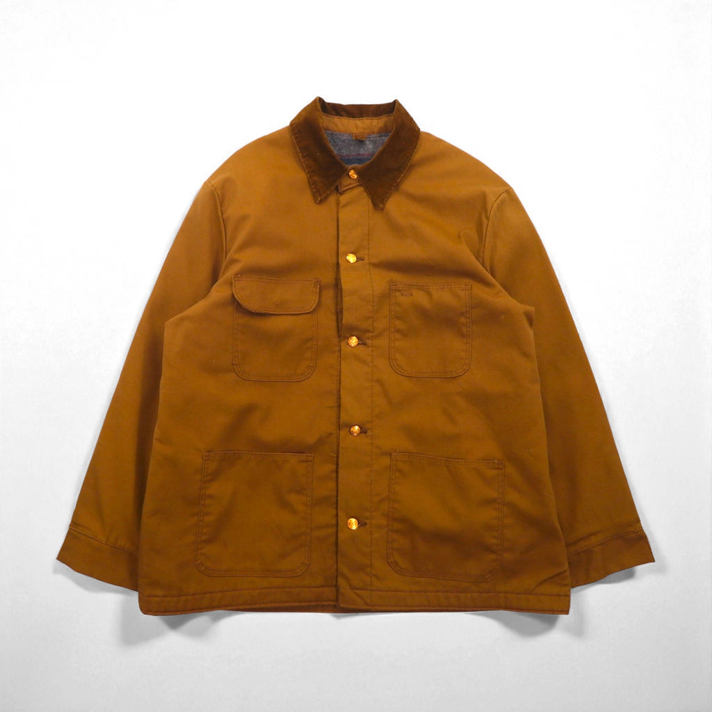 Wrangler 70s Duck Coverall, XL, Camel/Brown, Blanket Liner, Corduroy Collar, Sanforized