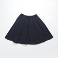 JIL SANDER NAVY Italian-Made Flared Skirt, Size S, Navy, Polyester